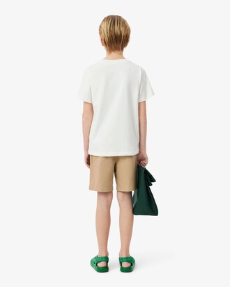 Pantal&oacute;n corto chino de sarga de algod&oacute;n el&aacute;stico