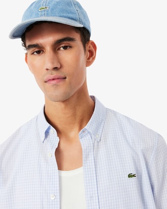 Camisa de corte regular de popel&iacute;n con cuadros escoceses
