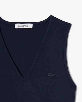 Vestido plisado largo sin mangas