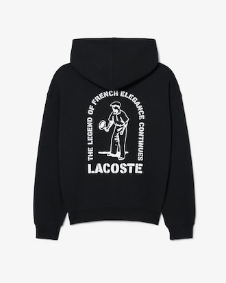 Sudadera con capucha de corte amplio con estampado