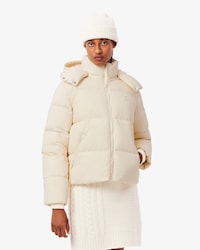 Chaqueta con capucha acolchada de corte holgado