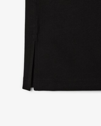 Vestido-camiseta de punto jersey con detalles de marca oversized