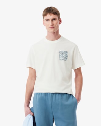Camiseta gráfica de punto jersey de algodón
