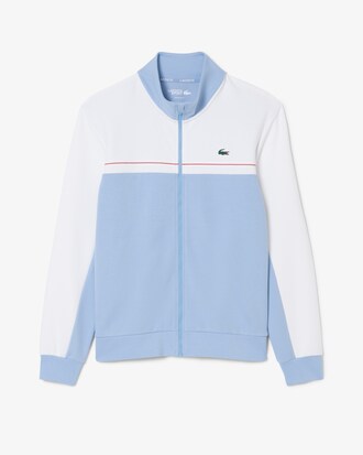 Sudadera deportiva con cremallera y bloques de color