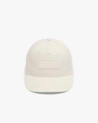 Gorra de tela de gabardina con estampado Lacoste