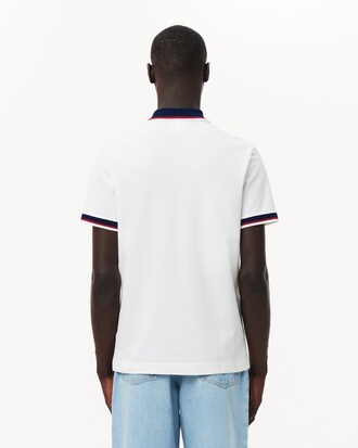 Polo de corte regular de minipiqué elástico