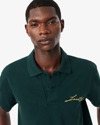 Polo de piqu&eacute; de corte cl&aacute;sico de fabricaci&oacute;n francesa