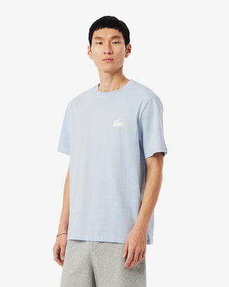 Camiseta loungewear de algod&oacute;n con estampado de cocodrilo