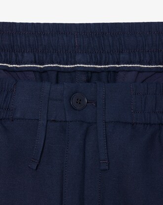 Pantal&oacute;n chino de lino de corte regular