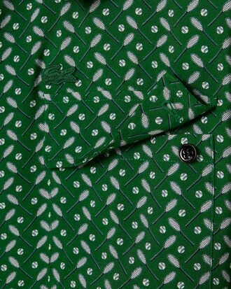 Camisa de corte regular de satén estampado Runway