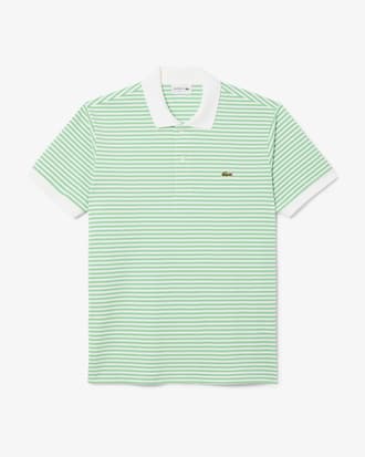 Polo de corte clásico de petit piqué de rayas L.12.12
