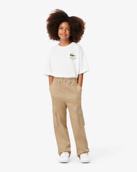 Pantalón cargo de sarga de algodón