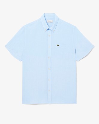 Camisa de lino de manga corta