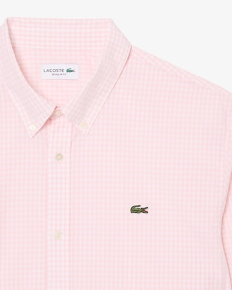 Camisa de corte regular de popel&iacute;n con cuadros escoceses