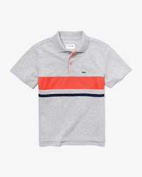 Polo de ni&ntilde;o Lacoste SPORT Tennis en algod&oacute;n ultraligero con panel de malla