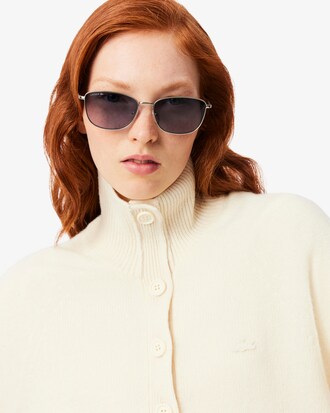 Jersey de cuello alto de lana cardada