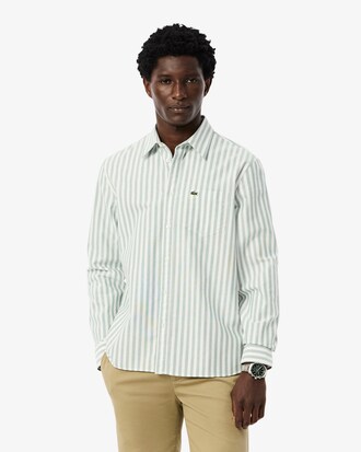 Camisa Oxford de corte regular de rayas