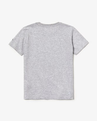 Camiseta de niño Lacoste SPORT x Novak Djokovic con logo de cocodrilo de camuflaje