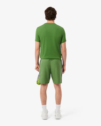 Pantal&oacute;n corto de tenis ligero de rayas con bloques de color