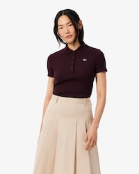 Polo de corte ajustado L.12.D de canal&eacute; de algod&oacute;n
