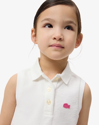 Polo de tejido de rizo sin mangas