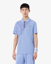 Polo de tenis estampado de corte ajustado Ultra-Dry