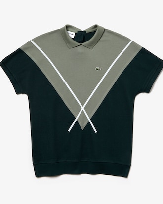 Polo de mujer Lacoste Made in France en piqu&eacute; de algod&oacute;n con dise&ntilde;o jacquard