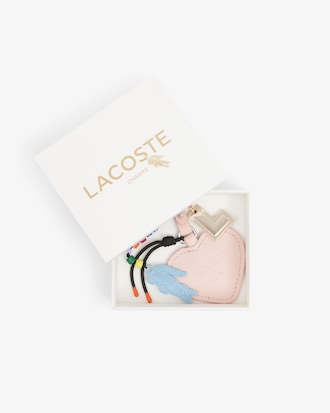 Llavero con colgantes de cocodrilo, L y coraz&oacute;n