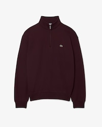Sudadera de felpa con cuello con cremallera