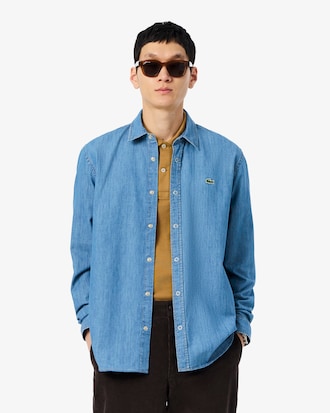 Camisa denim ligera de corte regular