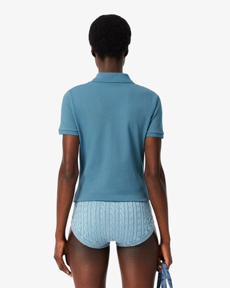 Polo de mujer Lacoste en piqu&eacute; de algod&oacute;n stretch