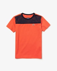 Camiseta de niño Lacoste SPORT Tennis en algodón con panel de malla y cuello redondo
