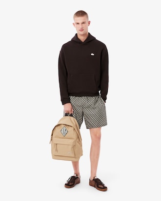 Sudadera con capucha de corte amplio con estampado