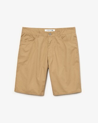 Bermudas de hombre regular fit en algod&oacute;n ligero con cinco bolsillos