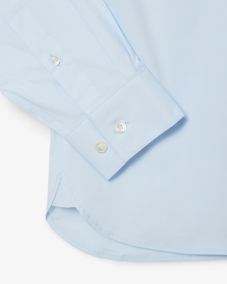 Camisa de corte ajustado de popel&iacute;n el&aacute;stico