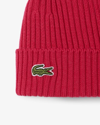 Gorro de canalé de lana cepillada