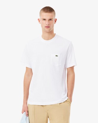 Camiseta de algod&oacute;n con bolsillo en el pecho