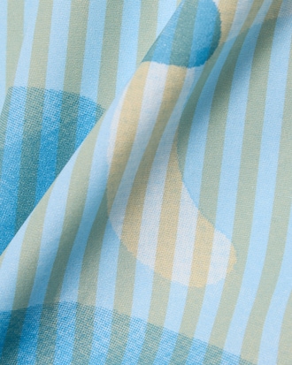 Camisa de rayas con cocodrilo de corte holgado