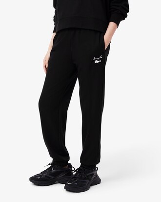 Pantalón de chándal de felpa con logotipo