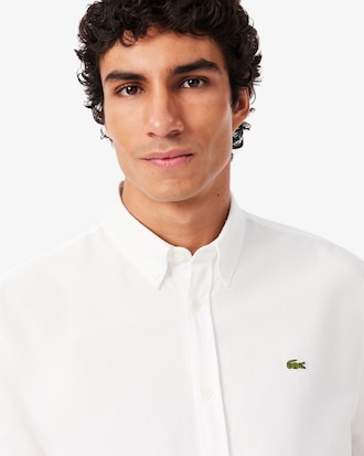 Camisa Oxford de manga corta de corte regular