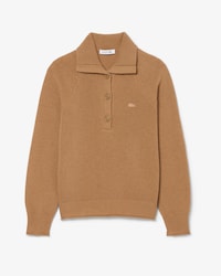 Jersey de cuello alto de lana cardada