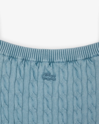 Vestido de punto con ochos con efecto lavado