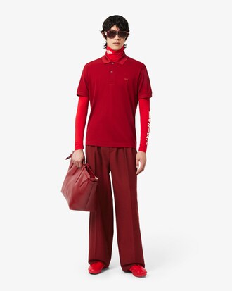 Polo de piqu&eacute; de seda de corte cl&aacute;sico Runway
