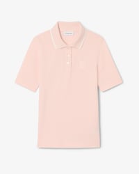 Polo con insignia en dos tonos de corte ajustado