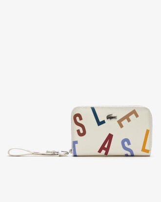 Billetera de mujer Daily Classic en lona estampada revestida con cremallera y correa de muñeca