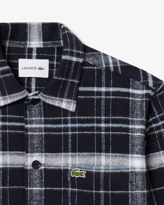 Sobrecamisa de algodón con cuadros escoceses