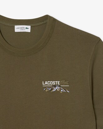 Camiseta de punto jersey con múltiples estampados