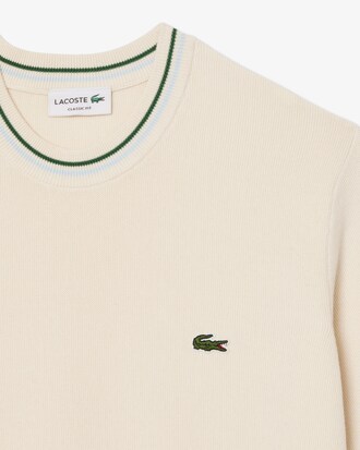 Camiseta de punto de corte clásico con detalle de raya
