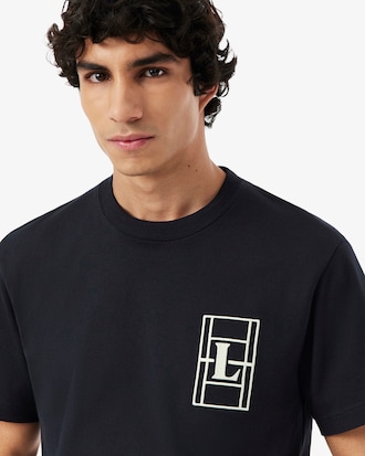Camiseta de punto jersey grueso con bordado