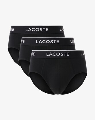 Pack de 3 slips de algod&oacute;n liso con logotipo